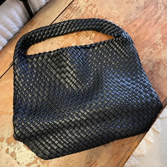 Black Woven Melie Blanco Bag - Picture 1 of 6